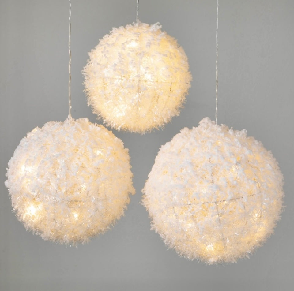 Lighted Snowballs